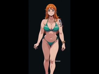 nami - tik-tok dancing; big tits; big boobs; 3d sex porno hentai; (by @stabledai) [one piece]